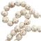 5ft. Paper Mache Round Distressed Beaded Garland with Tassel